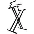 On-Stage Double-X ERGO-LOK Keyboard Stand With 2nd Tier Standard