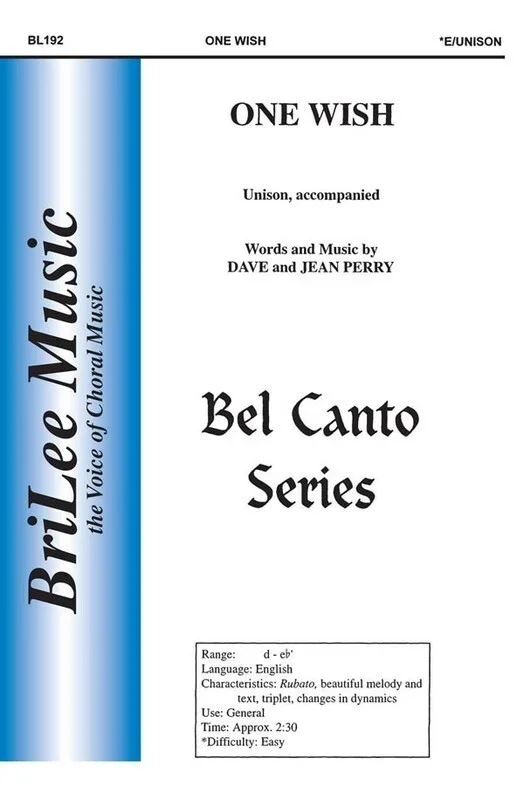 One Wish Unison (Octavo) Book