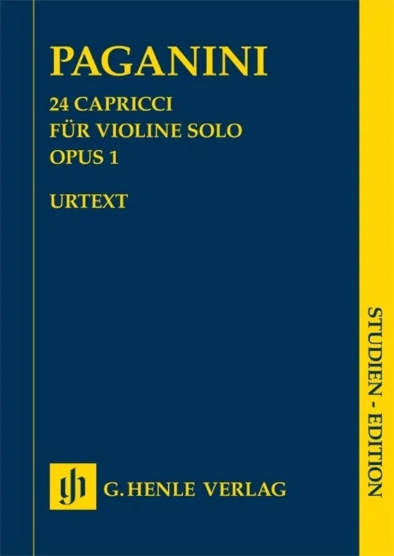 Paganini: 24 Capricci Op 1 Study Score