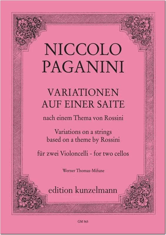 Paganini: Variations on Rossini’s “Dal tuo stellato soglio “