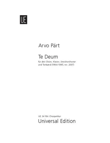Pärt: Te Deum