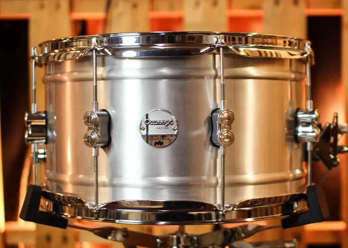 PDP 8×14 Concept Dual-beaded Brushed Aluminum Snare Drum – PDSN0814NBAC
