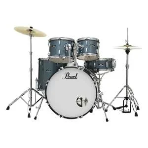 Pearl Roadshow RS505C/C Complete Drum Set with Hardware and Cymbals – Aqua Blue Glitter