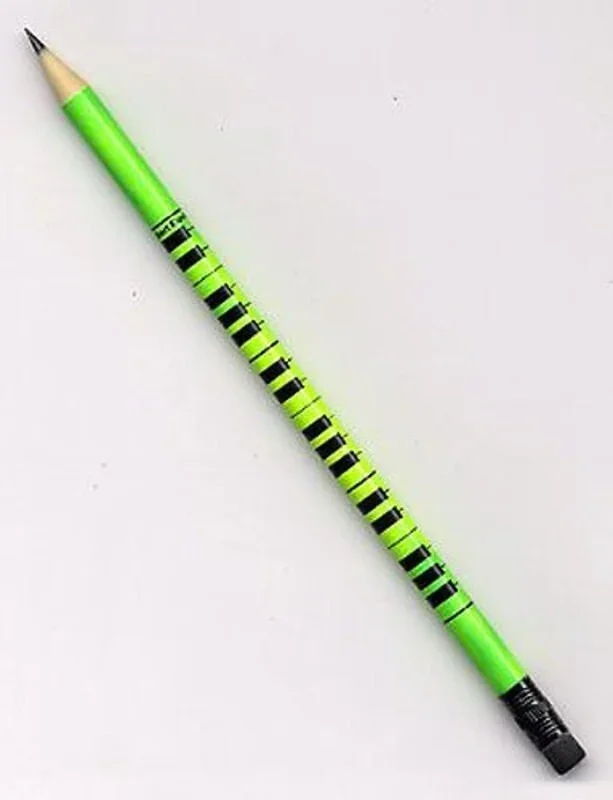 Pencil Keyboard I Love Music Assorted Colors
