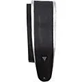 Perri’s Silver Lining Padded Leather Guitar Strap Black 3.5 in.