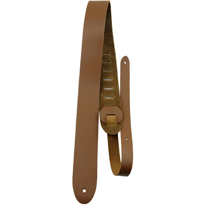 Perris 2.5″ Basic Leather Guitar Strap in Tan