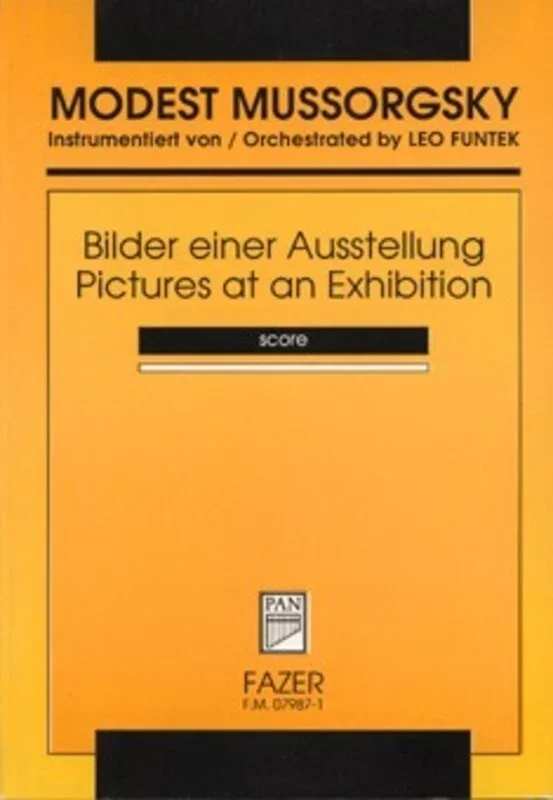 Pictures At An Exhibition (Funtek) Study Score (Softcover Book)