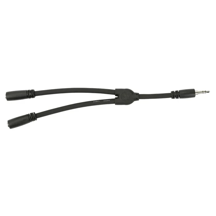 Pig Hog PY35235F 6 ” Y Cable, Stereo 3.5mm(M)-Dual 3.5MM (F)