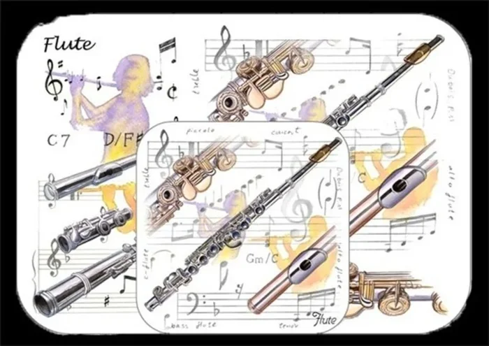 Placemat And Coaster Set Flute