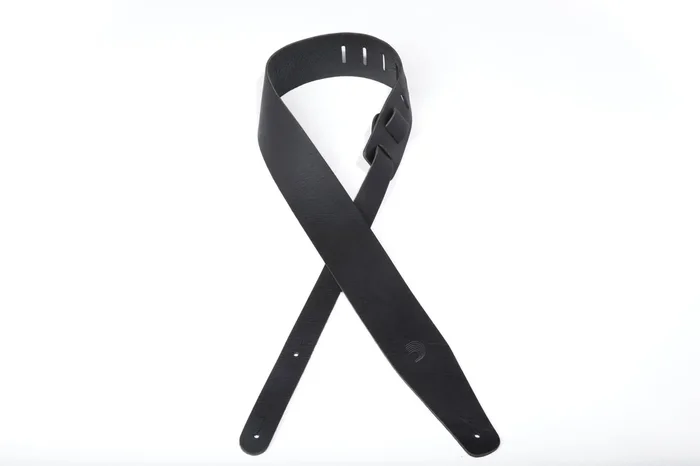 Planet Waves Thick Leather Guitar Strap, Black