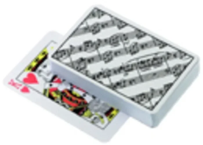 Playing Cards With Sheet Music