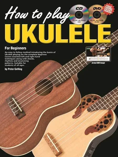 Progressive How To Play Ukulele Book/CD/DVD Book