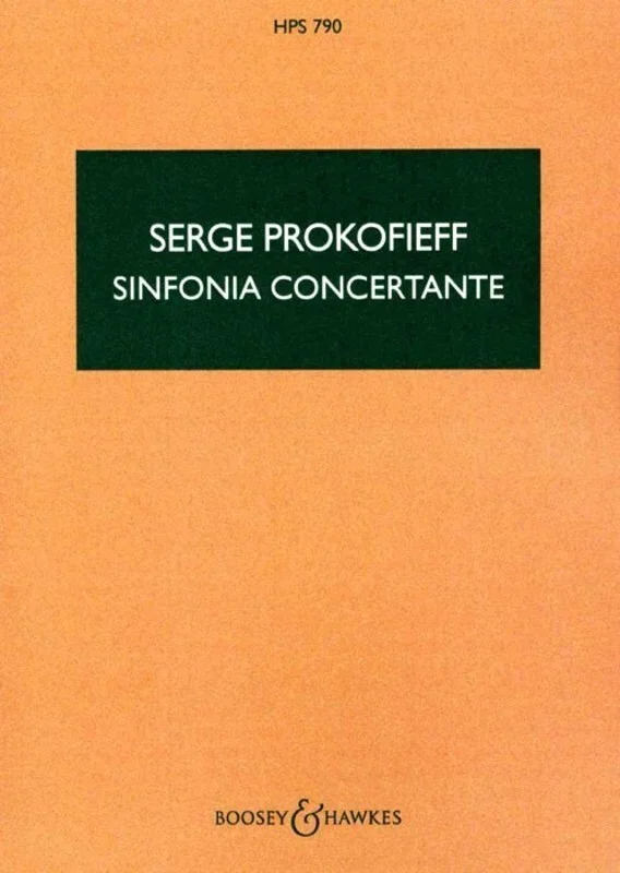 Prokofieff – Sinfonia Concertante Study Score Book