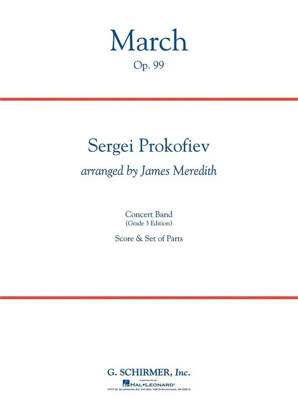 Prokofiev: March, Op. 99 – Grade 3 Edition