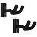 Proline Solid Wood Guitar Hanger – Black, 2-Pack Standard