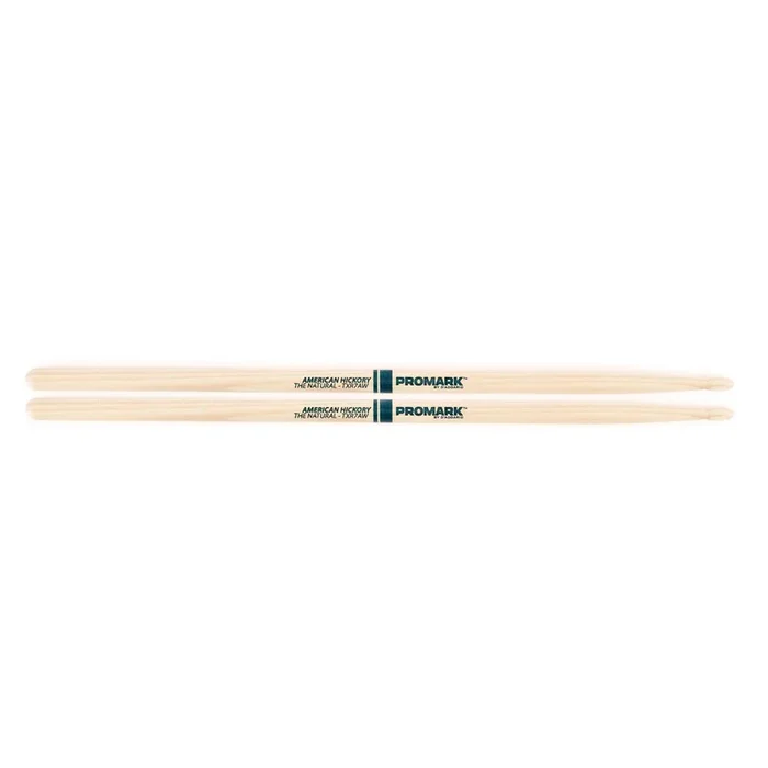 ProMark Hickory 7A “The Natural” Wood Tip drumstick