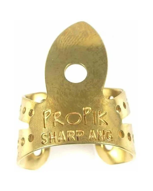 Propik Brass Sharpie “Fast” Fingerpick, Split Wrap