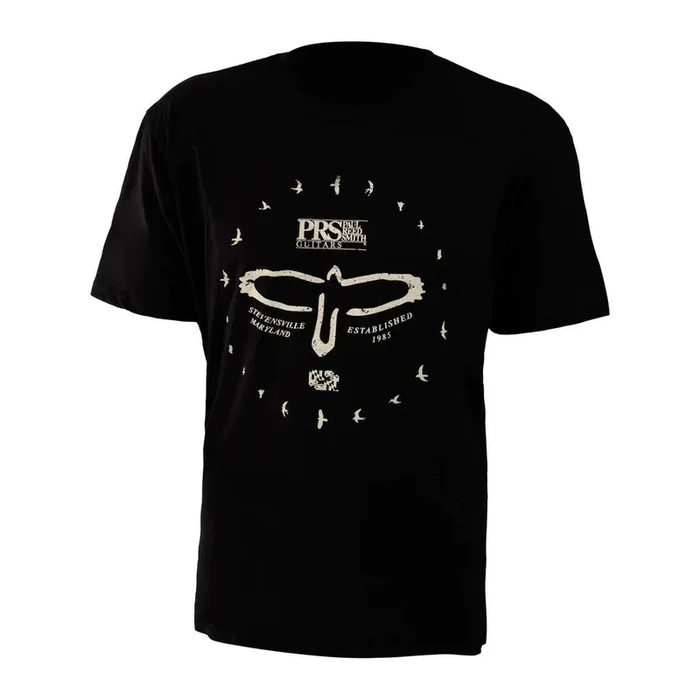 PRS 111986006001 2XL Circle of Birds Tee, Black
