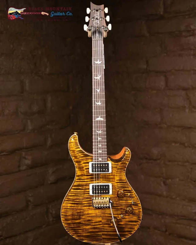 PRS Custom 24 Piezo 10-Top Electric Guitar – Yellow Tiger (New)