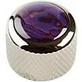 Q Parts Shell Dome Knob Single Chrome Natural Abalone