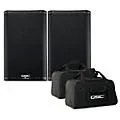 QSC K8.2 8″ 2,000W Powered Speaker Pair With Tote Bags Standard