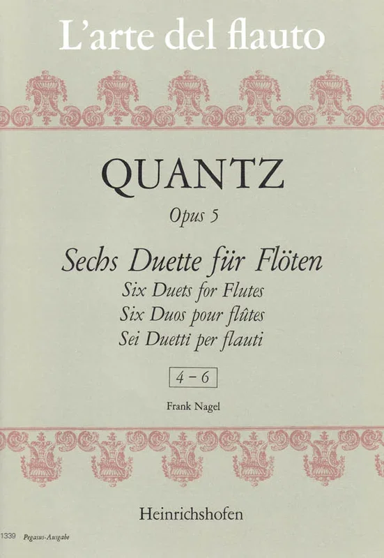 Quantz: Flute Duets, Op. 5, Nos. 4-6