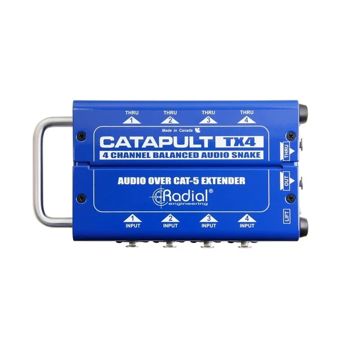 Radial CATAPULT TX4 – 4ch transmitter with balanced i/o uses shielded cat-5