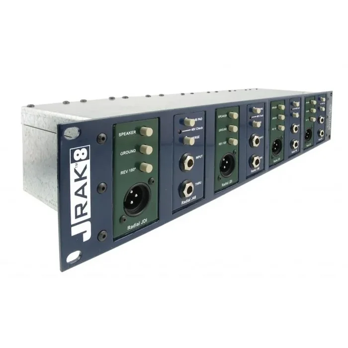 Radial J-RAK8 – 2RU Rack Adapter Shelf for up to 8 JDI’s J48’S