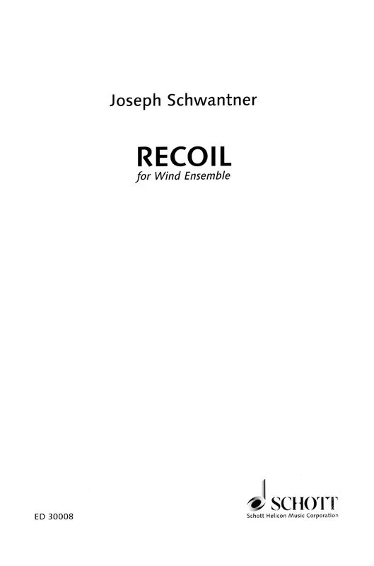 Recoil Full Score Only (Music Score)