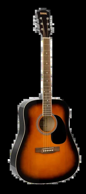 Redding Dreadnought Steel String Acoustic Guitar Vintage Sunburst