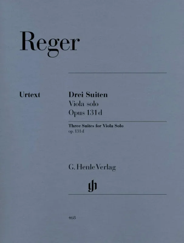Reger: 3 Suites for Viola Solo, Op. 131d