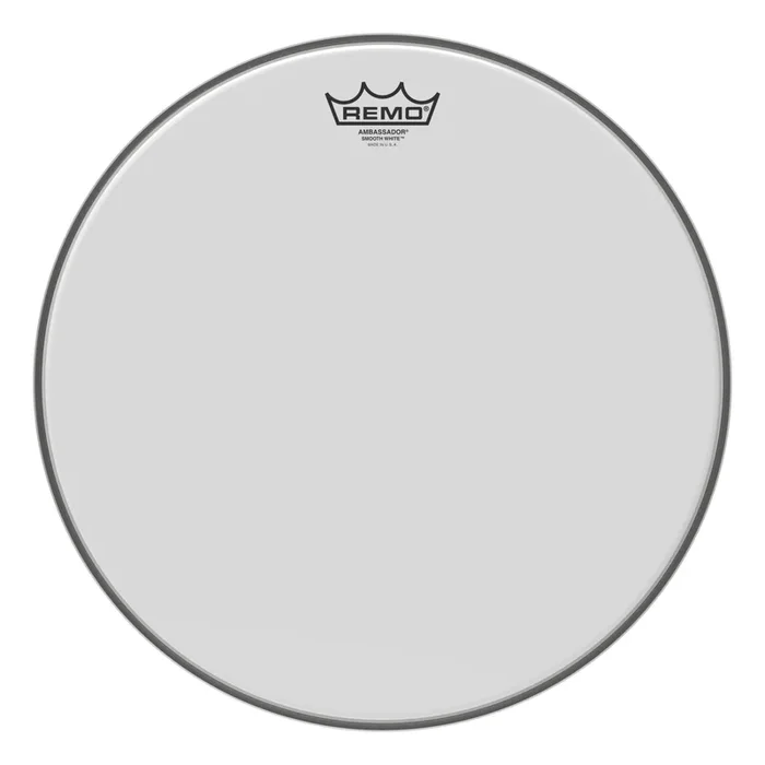 Remo Ambassador Smooth White Drumhead 15″