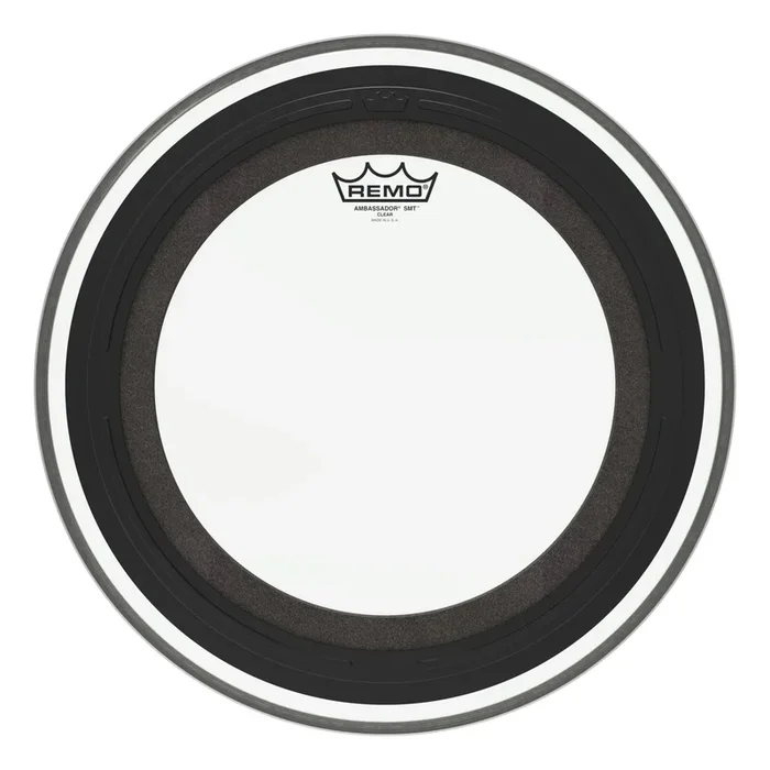 REMO Clear Ambassador SMT Clear Bass Drum Head, 16″