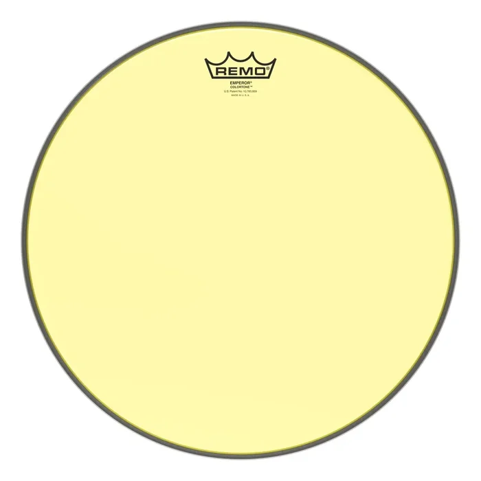 Remo Emperor Colortone Yellow Drumhead 15″