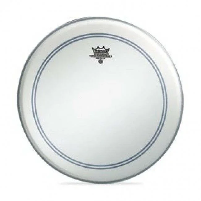 Remo P3-1126-C2 Powerstroke 3 Bass Drum Head Skin 26 Inch Coated 26” PS3 White Falam Patch