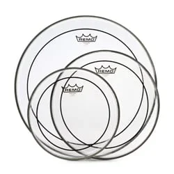 Remo Pinstripe Clear Tom Drumhead Pack – 10″,12″,14″