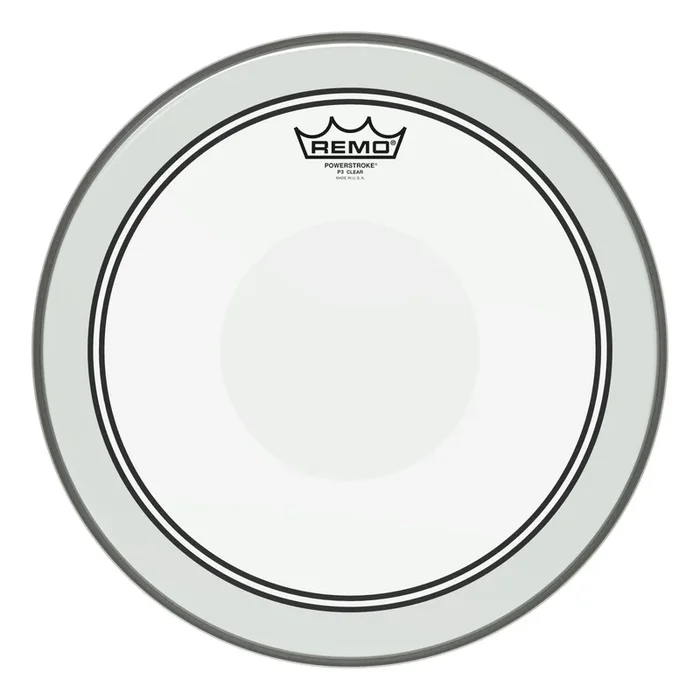 Remo Powerstroke P3 Clear Drumhead – Top Clear Dot 15″