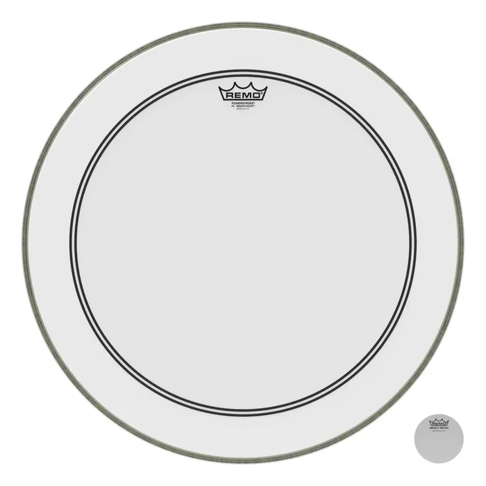 Remo Powerstroke P3 Smooth White Bass Drumhead 20″