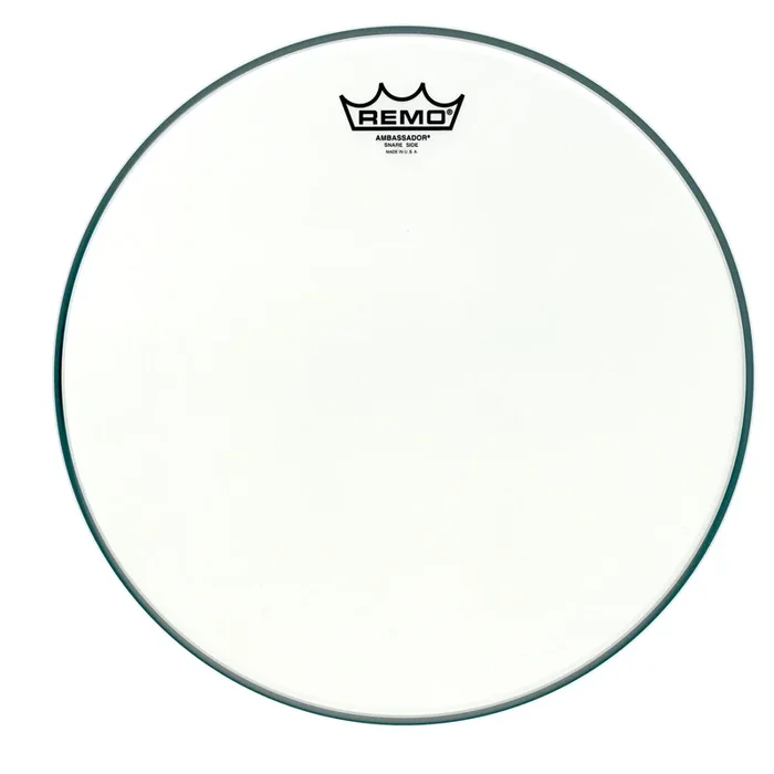 Remo Snare Ambassador Smooth White 13″