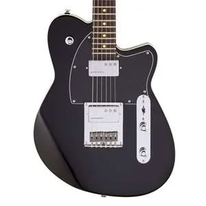 Reverend Crosscut – Midnight Black with Rosewood Fingerboard