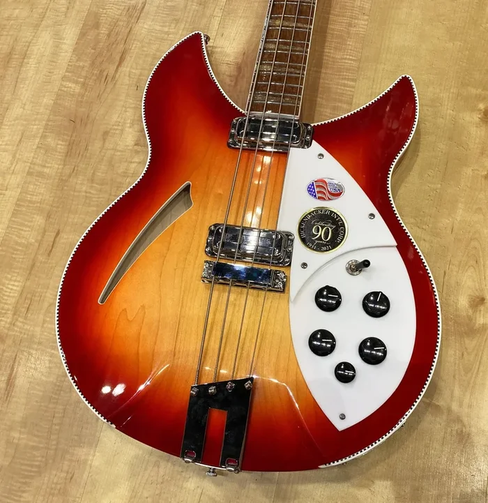 Rickenbacker 90th Anniversary 4005XC Limited Edition Semi-Hollow Bass Amber FireGlo (Sunburst)