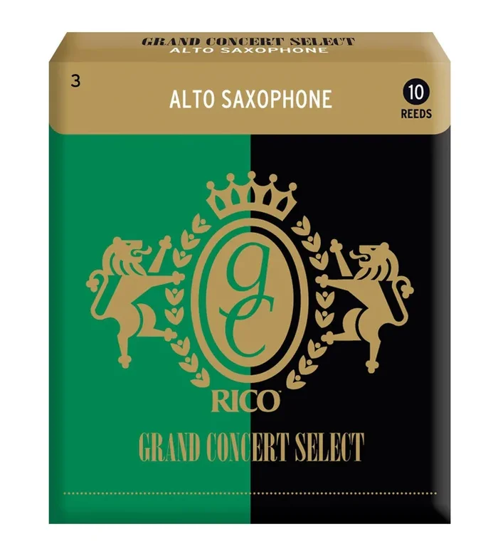 Rico Grand Concert Select Alto Sax Reeds, Strength 3.0, 10-pack