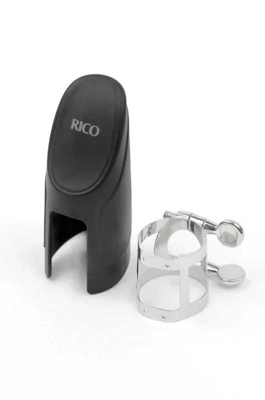 Rico Ligature & Cap, Eb Clarinet, Nickel Plated