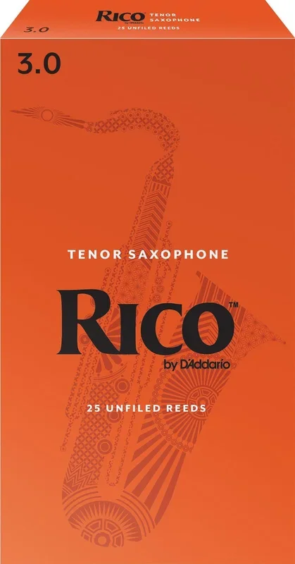Rico Tenor Sax Reeds, Strength 3.0, 25-pack