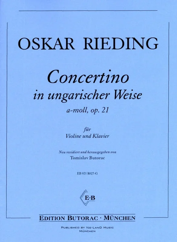 Rieding: Concertino in Hungarian Style, Op. 21