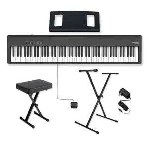 Roland FP-30X Portable Keyboard Bundle – 88-Key Weighted Action Digital Piano with Portable Stand and Adjustable Bench