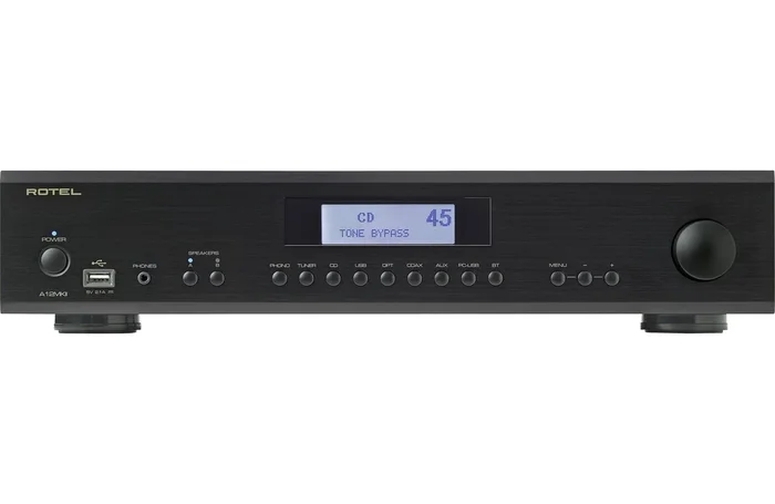 Rotel A12 MKII Stereo Integrated Amplifier with Built-In DAC and Bluetooth