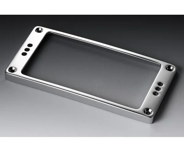Schaller Guitar Pickup Frame-FlatLow Chrome 3H-17020211