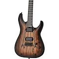Schecter Guitar Research C-1 Pale Moon Electric Guitar – Natural Satin with Black Burst