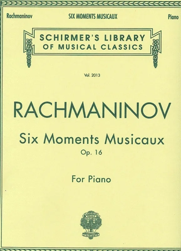 Schirmer – Rachmaninoff – 6 Moments Musicaux Op 16 Piano